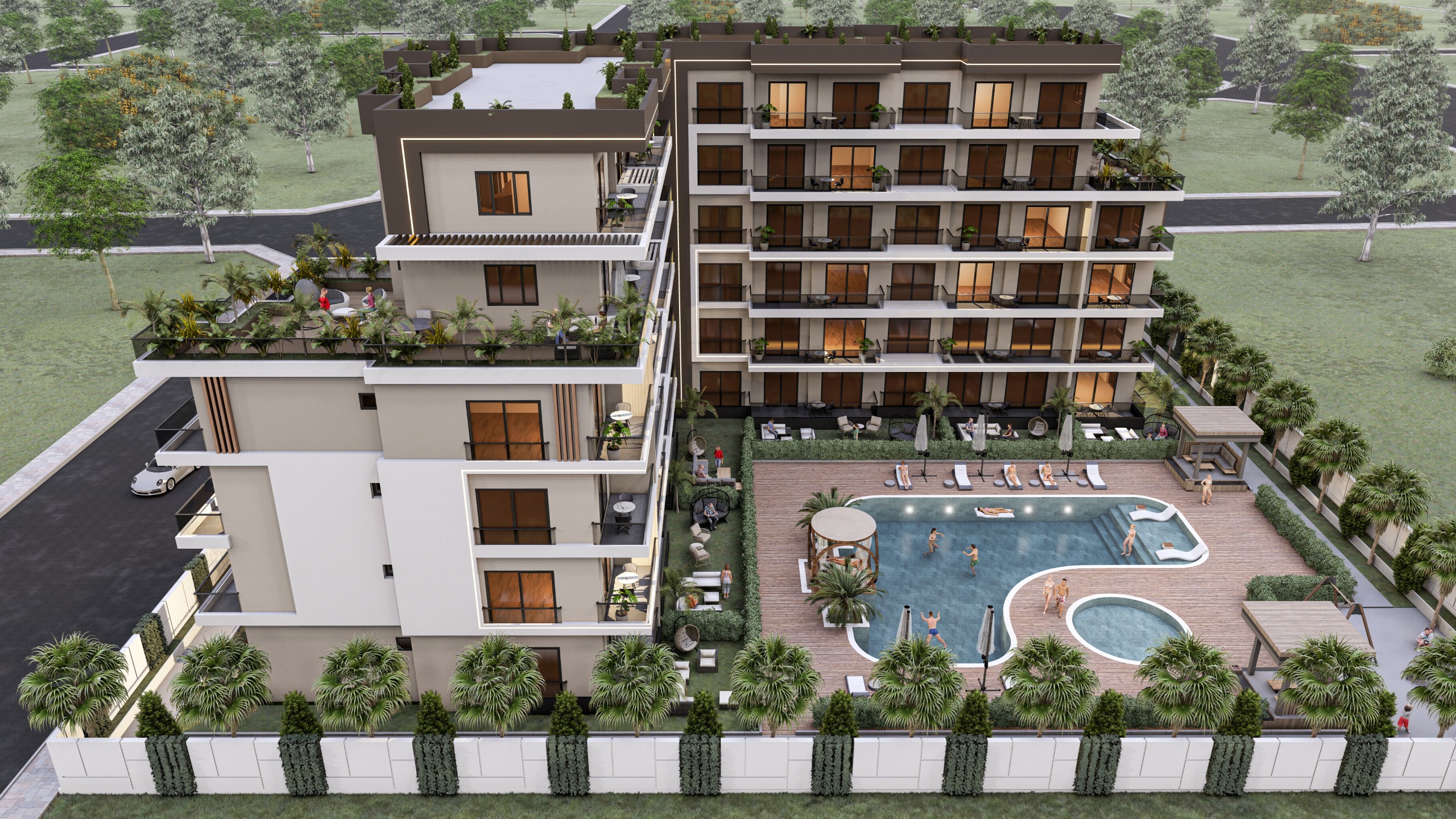 Antalya'da Satılık Premium İki Yatak Odalı Daireler