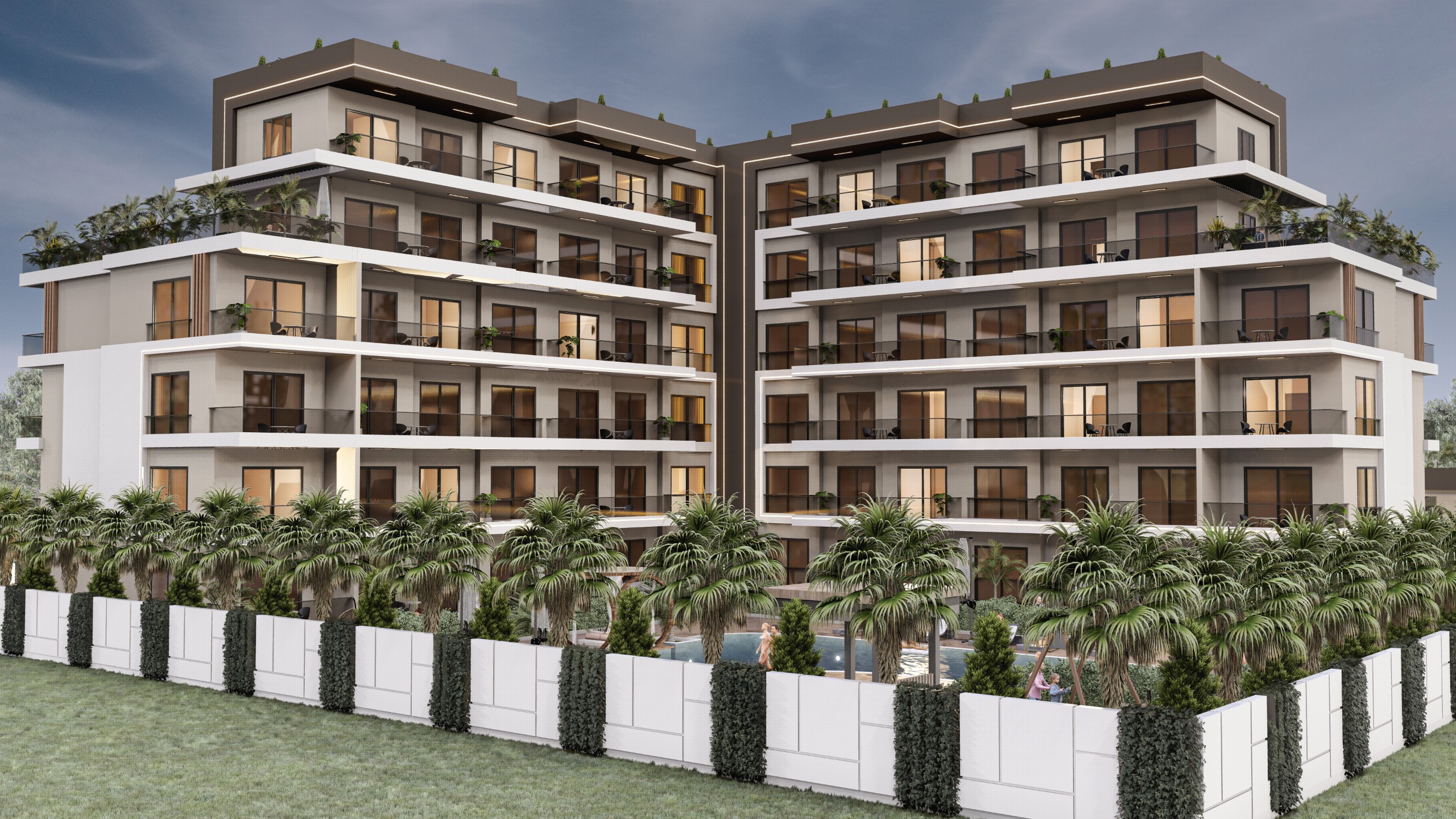 Antalya'da Satılık Premium İki Yatak Odalı Daireler