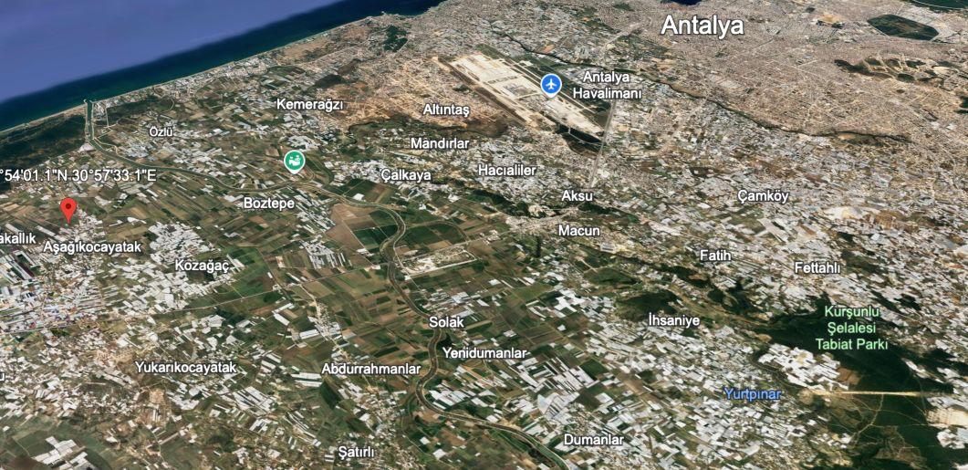 Premium 9,843.33 m² Investment Land for Sale | Kundu – Kadriye, Antalya