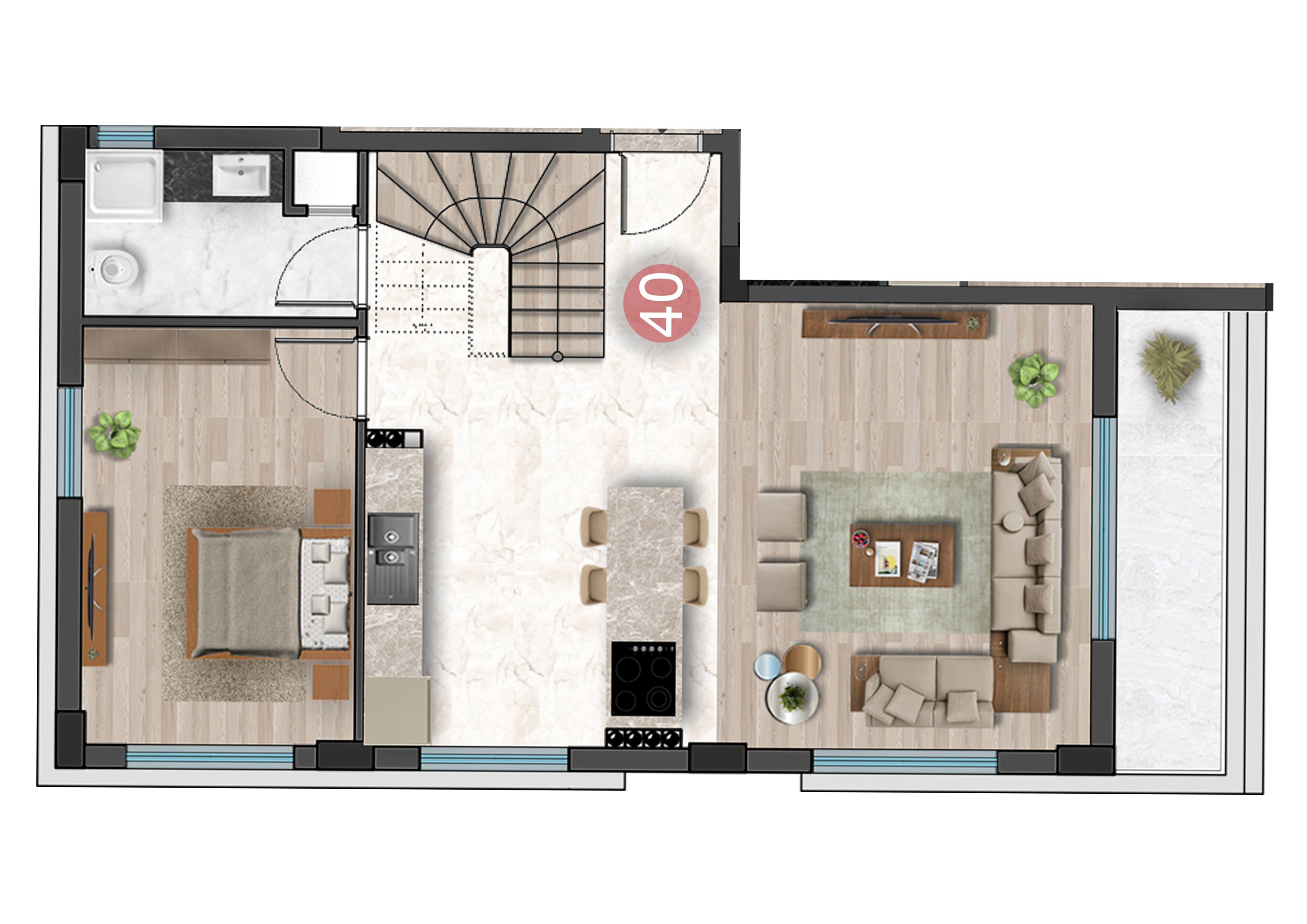 Luxury Apartments for Turkish Citizenship in Antalya