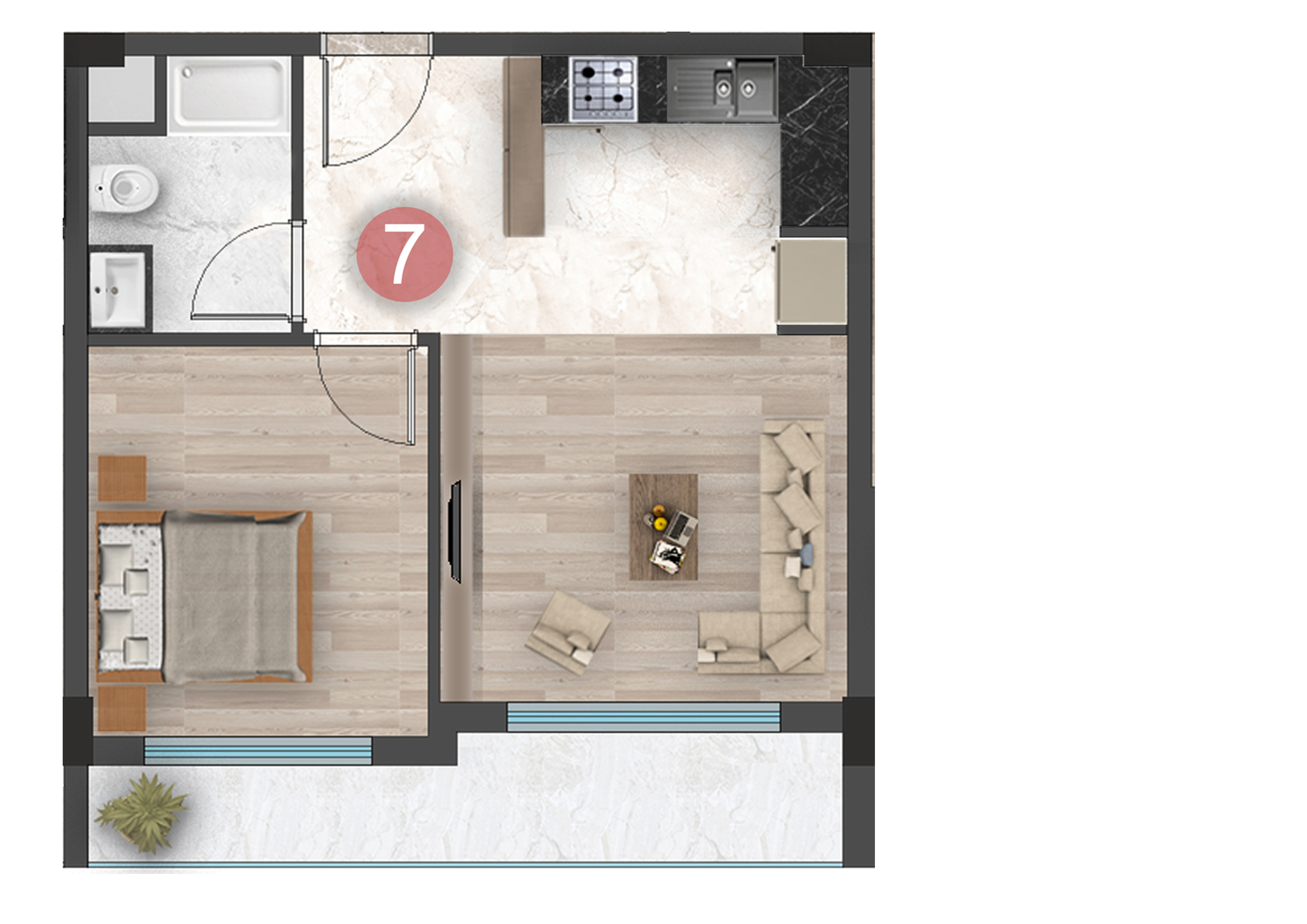 Luxury Apartments for Turkish Citizenship in Antalya