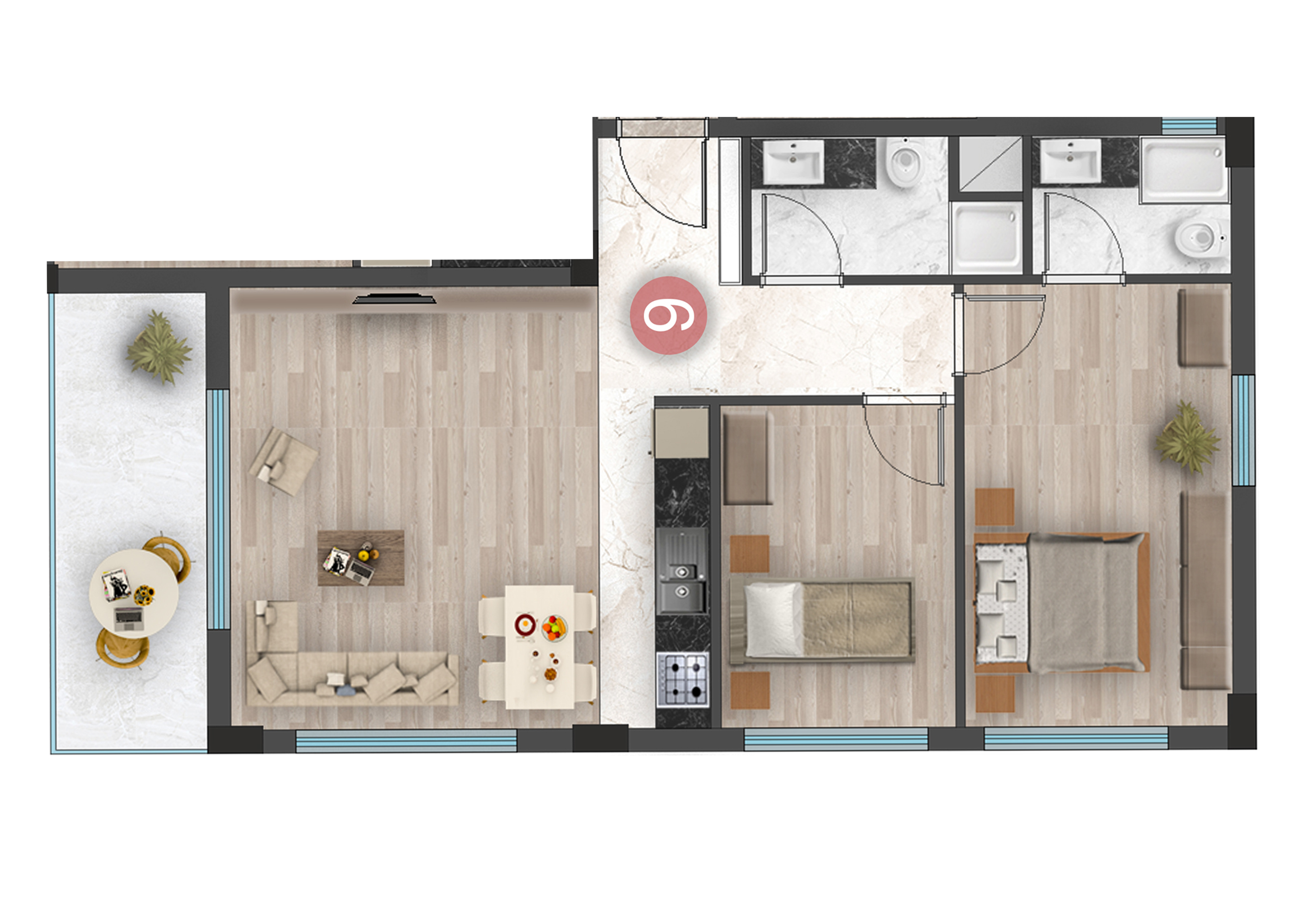 Luxury Apartments for Turkish Citizenship in Antalya