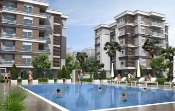 شقق بالتقسيط في انطاليا ضمن مجمع سكني