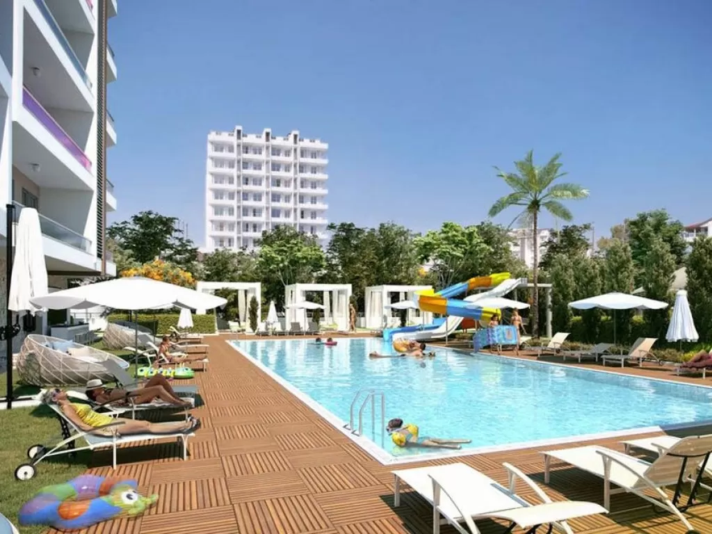 Apartments complex close to the beach in Alanya