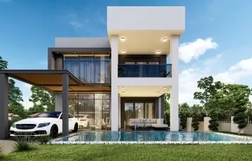 Loft design stand-alone villa for sale in Antalya