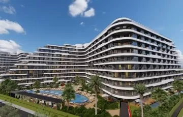 Apartments in the mega project for sale in Antalya Altintas