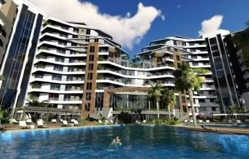Luxury waterfront apartment for sale in Antalya