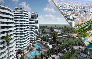 Роскошные апартаменты на берегу моря на Северном Кипре.