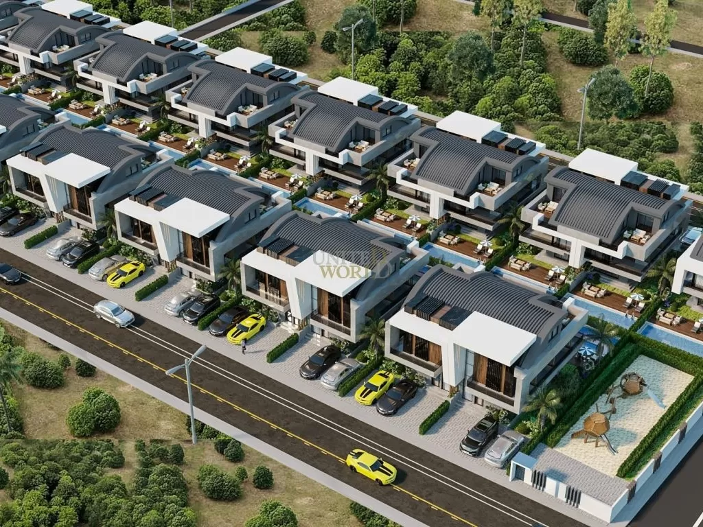 Belek'te Vatandaşlığa Uygun Dört Yatak Odalı Lüks Villalar