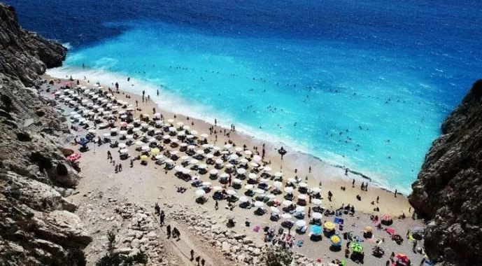 Antalya receives tourists with its population